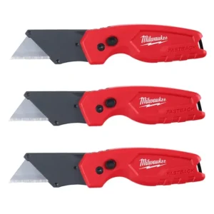 Milwaukee Tools FASTBACK™ Compact Folding Utility Knife 3-Pack 48-22-1522