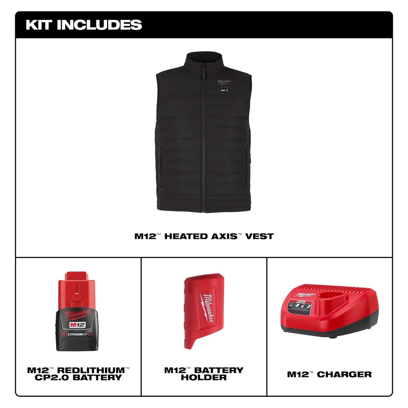 Milwaukee M12™ Heated AXIS™ Vest Kit | M300-21