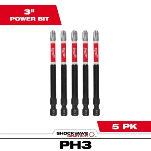 Milwaukee PH1 Bit | SHOCKWAVE™ Impact Phillips #1 Insert Bits (25 Pack) | 48-32-4111