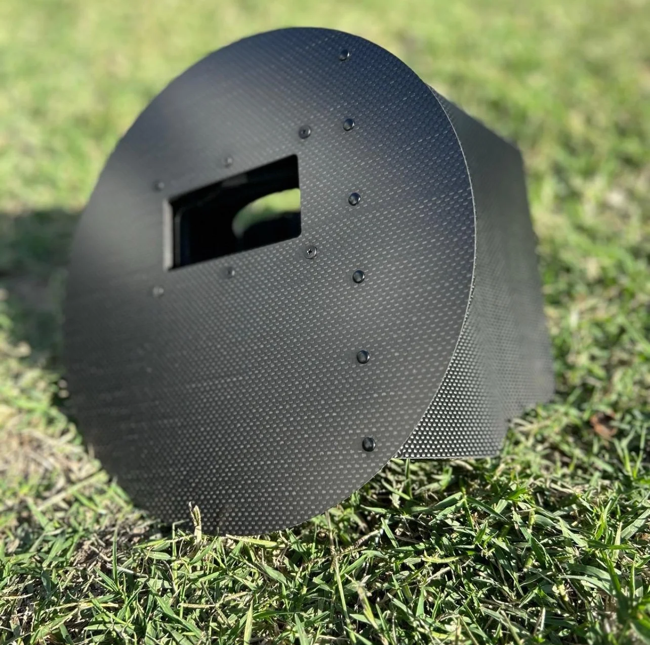 Rod Shield Black Fiberglass Pancake