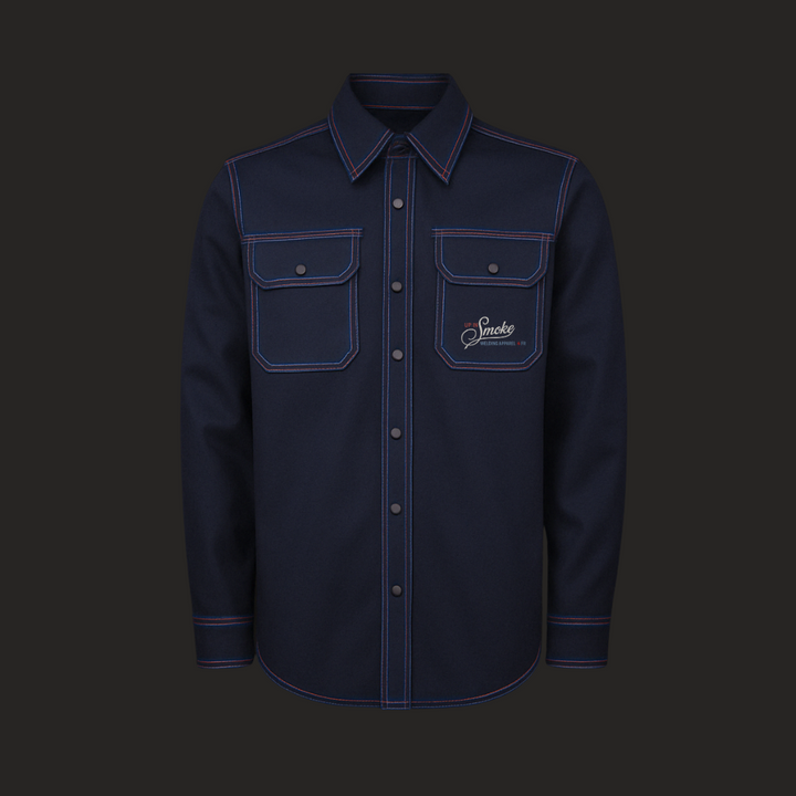 Up In Smoke Apparel FR Zestos Work Shirt COBALT BLUE