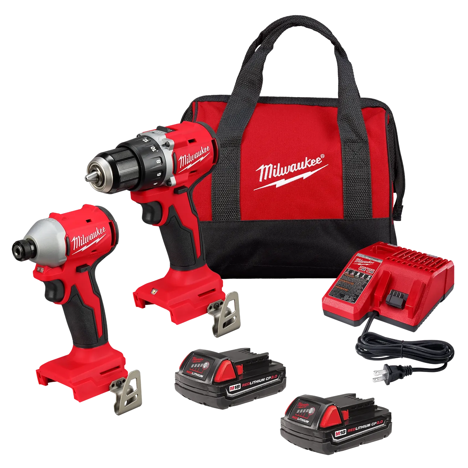 Milwaukee M18 Drill/Impact Combo Kit 3692-22T