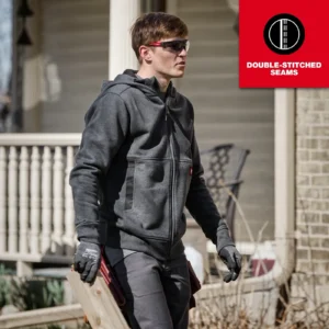 Milwaukee Men's X-Large Black Gridiron Full-Zip Hoodie | M250U-S