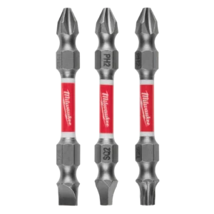 Milwaukee Tool SHOCKWAVE Impact Duty PH2/SQ2/T25 Double Ended Bits 3PC 48-32-4319