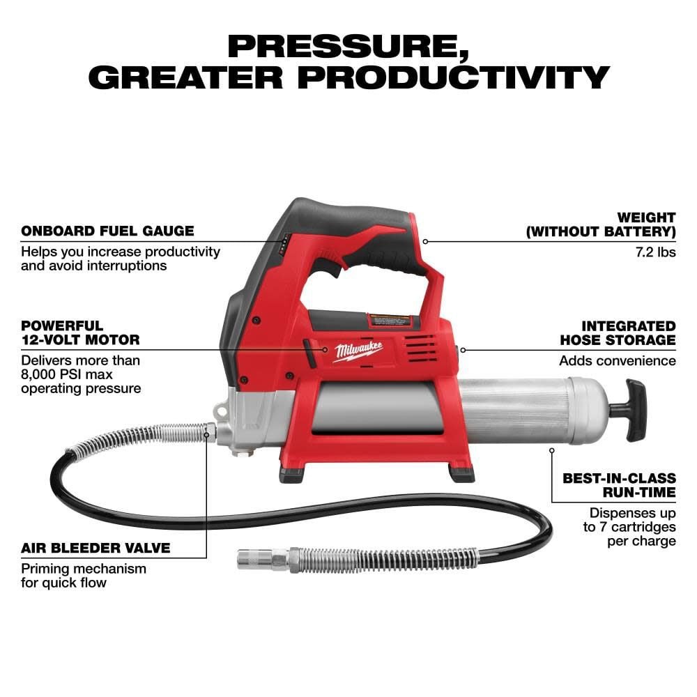 Milwaukee Cordless 2 Speed Grease Gun Kit | (2646-21CT)