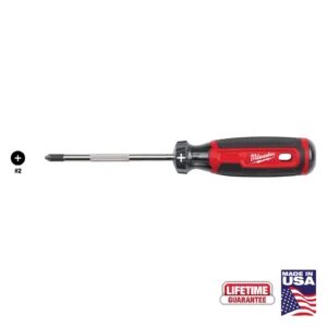 Milwaukee 4 #2 Phillips Screwdriver with Cushion Grip