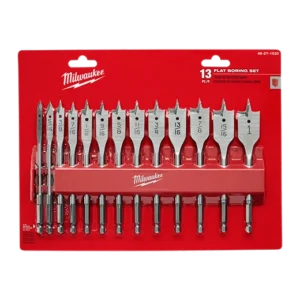 Milwaukee Flat Boring Set 13PC Flat Boring Bit Set | 48-27-1520