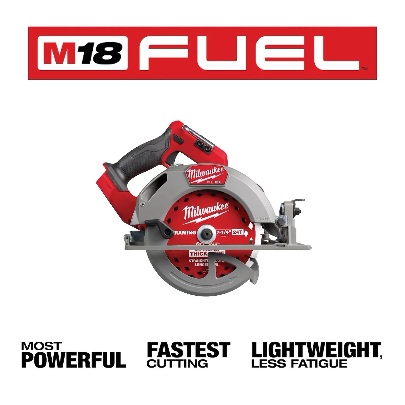 Milwaukee M18 FUEL™ 7-1/4” Circular Saw (Tool Only) | 2834-20
