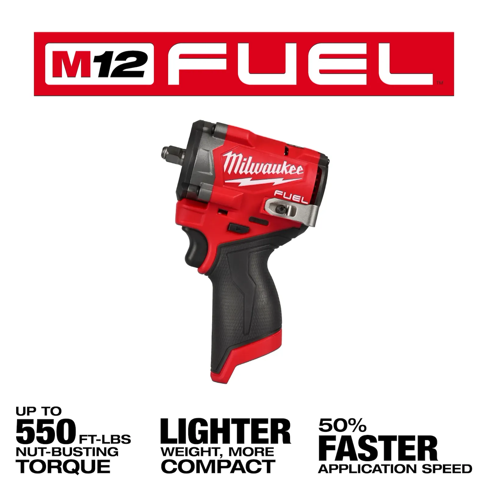 Milwaukee M12 3/8" Stubby Impact Wrench | 2562-20