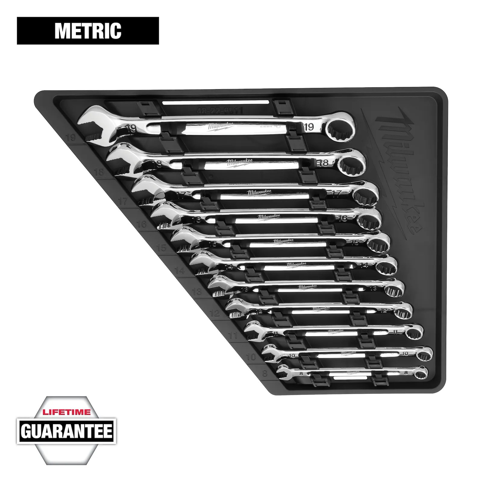 Milwaukee 48-22-9511 11pc Metric Combination Wrench Set