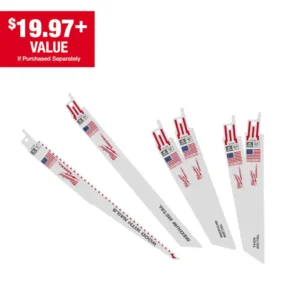 Milwaukee SAWZALL General Purpose Reciprocating Blade Set (6-Piece) 49-22- 1306A