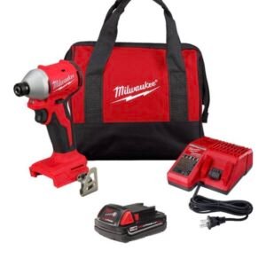 Milwaukee M18 Compact 1/4in. Hex Impact Driver Kit 3650-21P