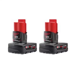 Milwaukee M12 XC Extended Capacity 4.0 Ah Battery Pack (2-Pack) 48-11-2442