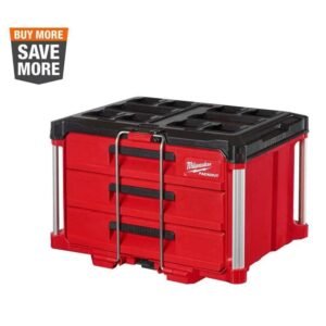 Milwaukee Packout 22 in. Modular 3-Drawer Tool Box with Metal Reinforced Corners 48-22-8443